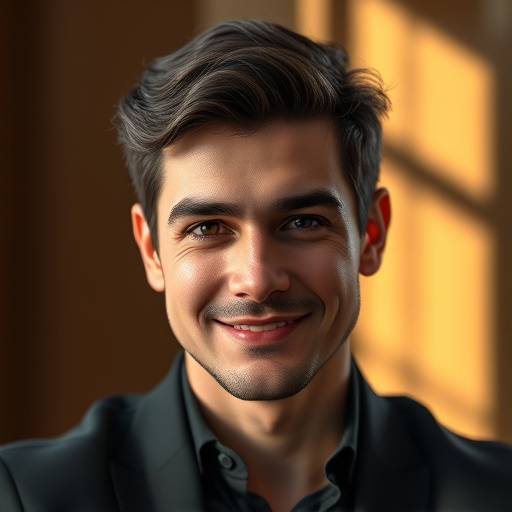 Retrato de Rafael Souza, especialista em animaäão 3D